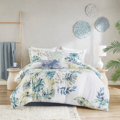 Cotton Printed 6 Piece Comforter Set Multi Cal King