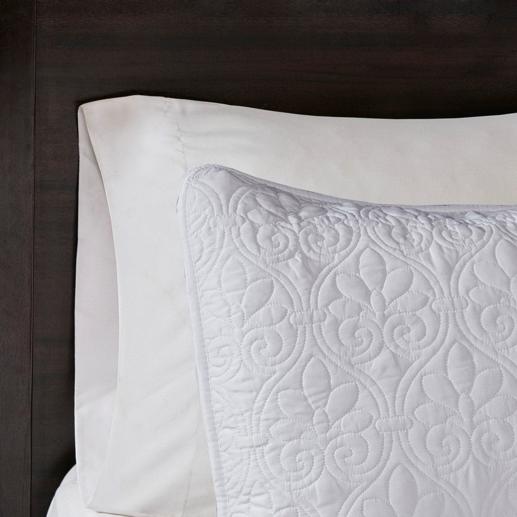 Reversible Quilt Set White Twin/Twin XL