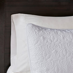 Reversible Quilt Set White Twin/Twin XL