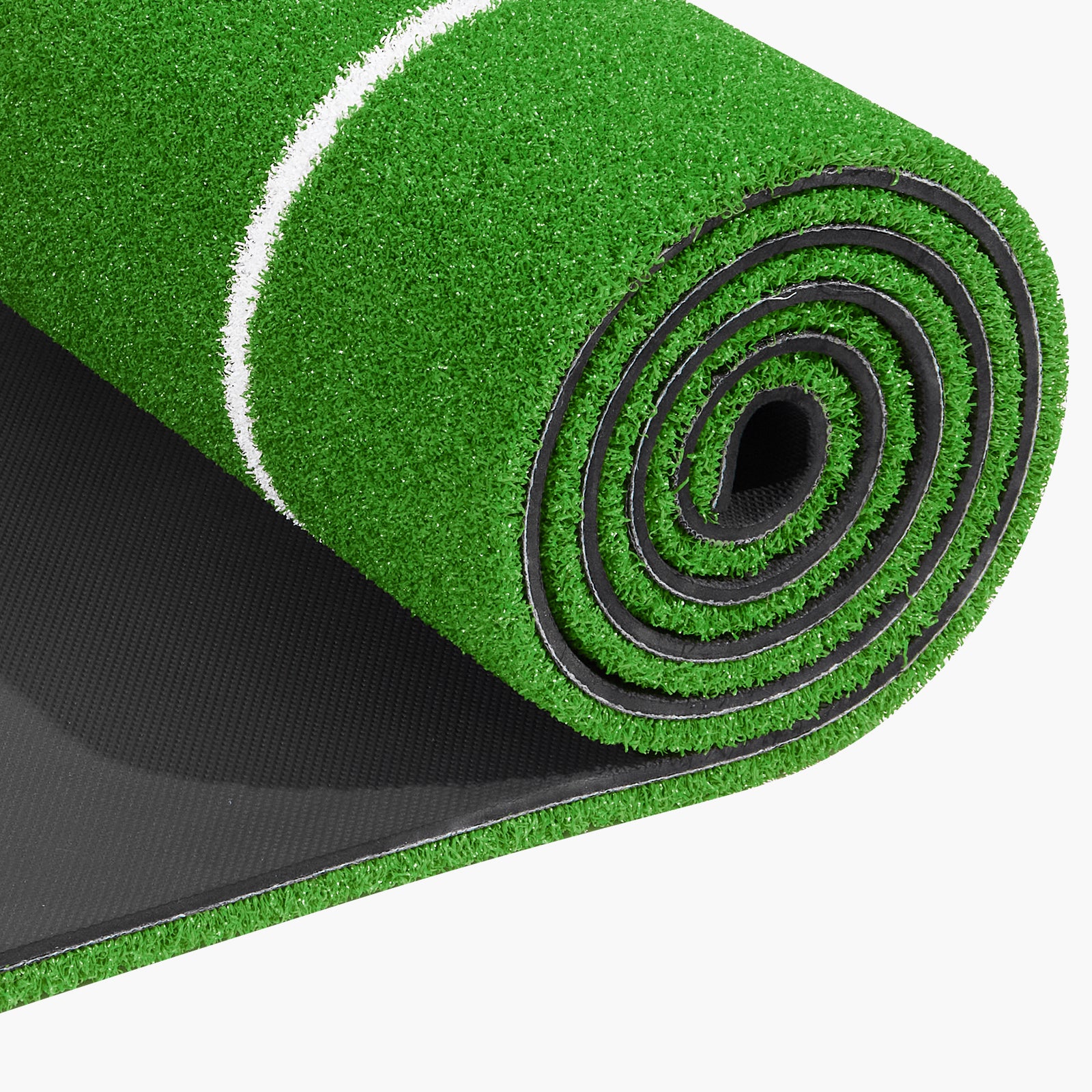 Softball Pitching Mat, 10' x 3' Softball Pitching Mound, Antislip Antifade Rubber Softball Pitching Training Aid, Pitch Practice Mat for Pitchers Indoor Outdoor Pitching Practice, Green
