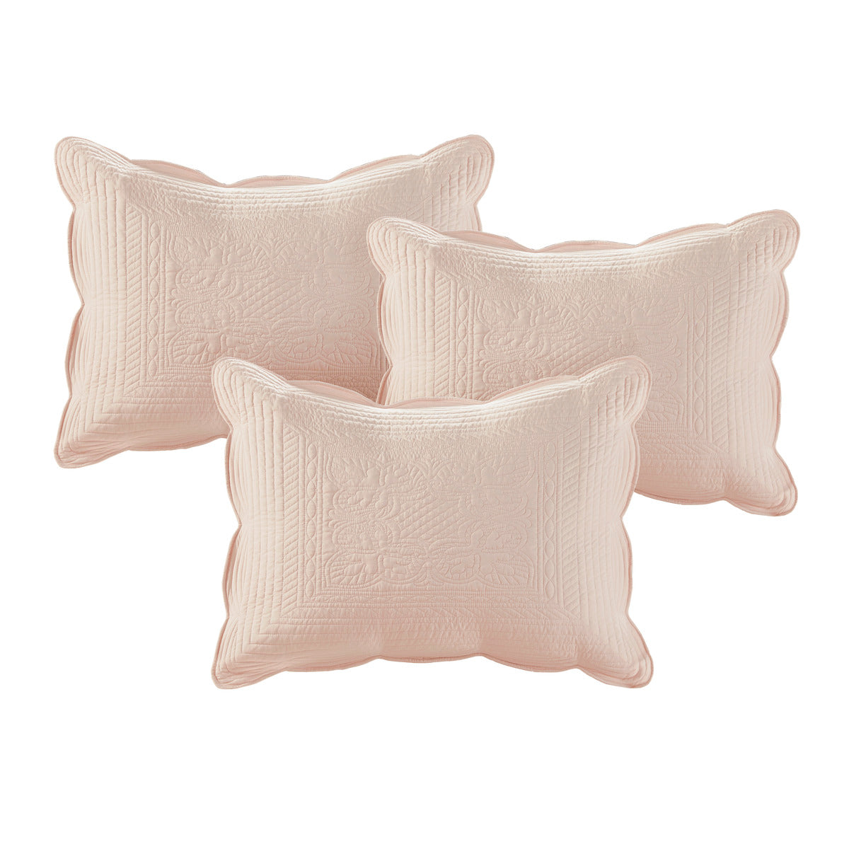 6 Piece Reversible Scalloped Edge Daybed Cover Set Blush Daybed