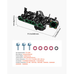 Intake Manifold with Gasket O-Ring Replacement for 2013-2019 Buick Encore