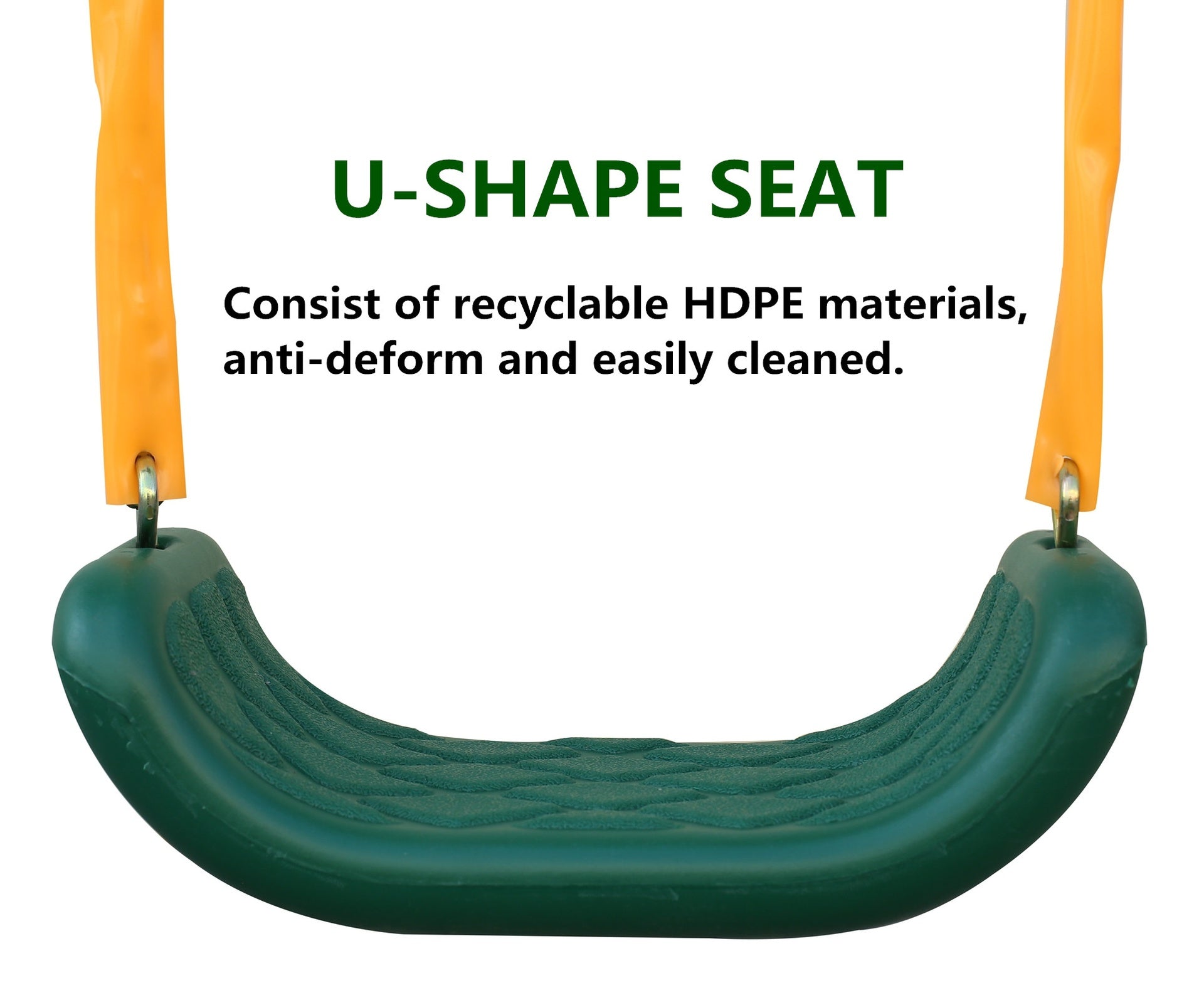 4 in 1 Swing Set With Seesaw, Belt Swing, Slide, Glider for Backyard