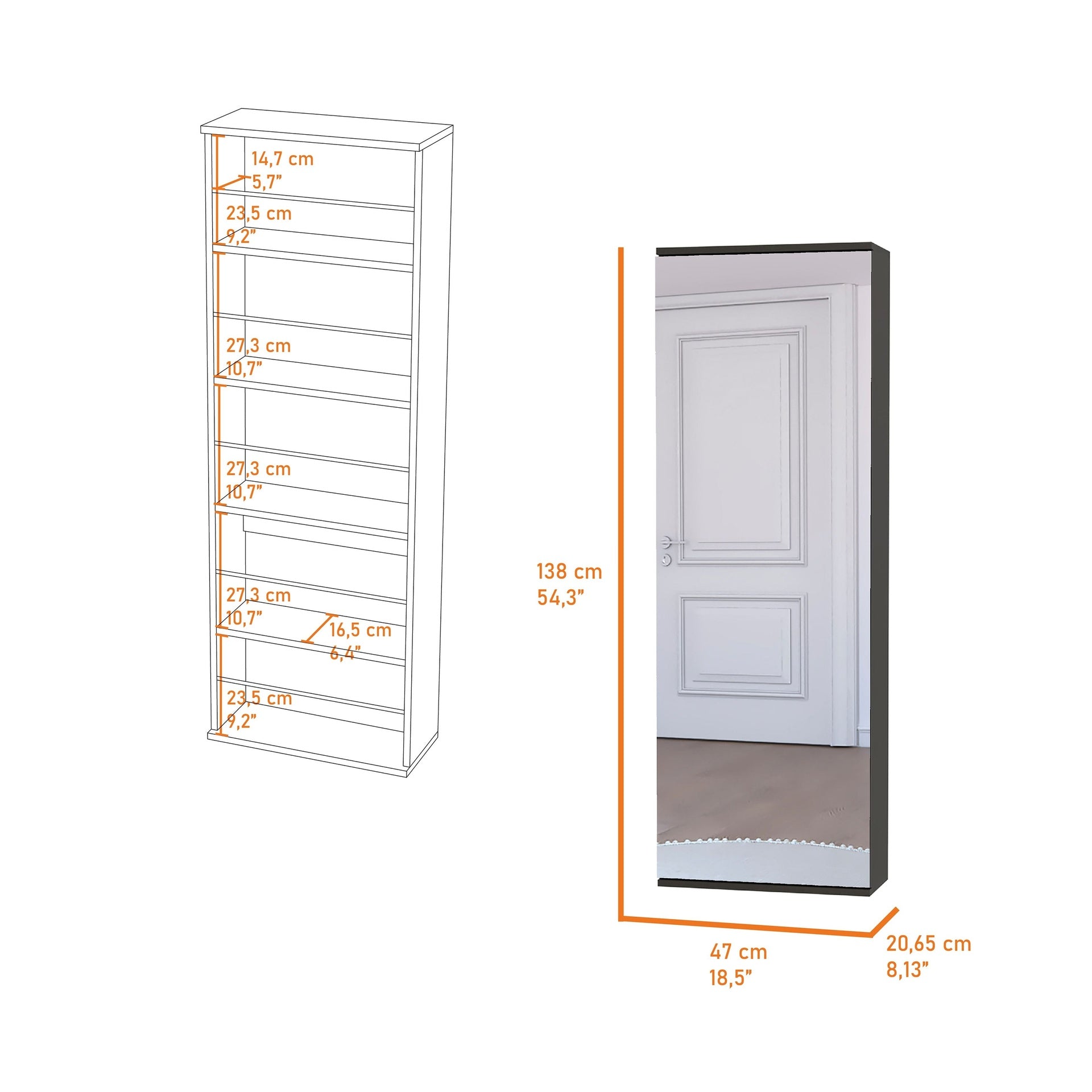 Columba Kitchen Cart, Single Door Cabinet, Four Caster