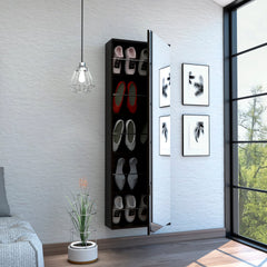 Columba Kitchen Cart, Single Door Cabinet, Four Caster