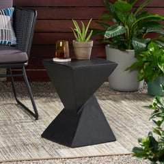 TESS Modern Side Table – Stylish End Table Compatible with Living Room, Bedroom, or Office,Versatile Home Furniture,Black Color