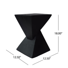 TESS Modern Side Table – Stylish End Table Compatible with Living Room, Bedroom, or Office,Versatile Home Furniture,Black Color