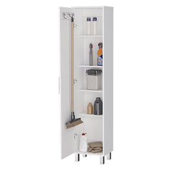 Storage Cabinet Buccan, Laundry, White Finish