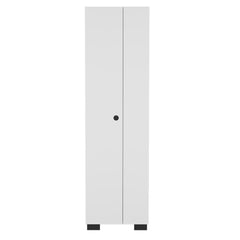 Broom Cabinet Lucin, Garage, White
