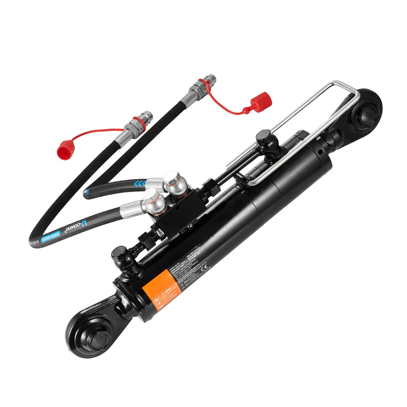 Hydraulic Top Link Cat.1-1 (11 in, 20-7/8~31-7/8 in ), Hydraulic Cylinder with 2 Hoses & G3/8" Check Valve