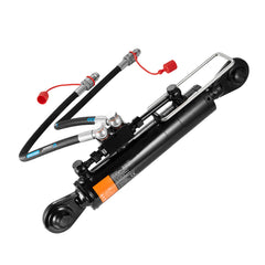 Hydraulic Top Link Cat.1-1 (11 in, 20-7/8~31-7/8 in ), Hydraulic Cylinder with 2 Hoses & G3/8" Check Valve