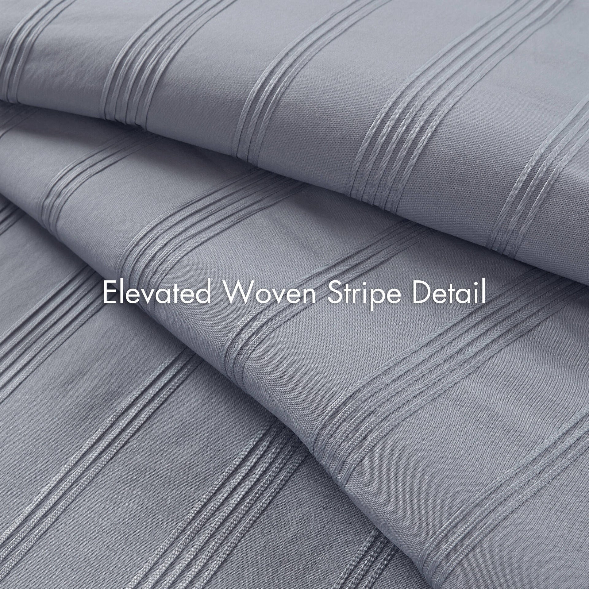7-Piece King Woven Striped Comforter Set