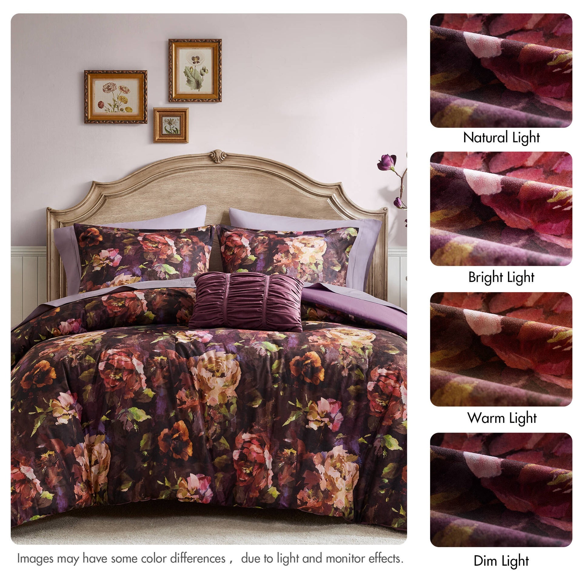 4-Piece Queen Velvet Comforter Set