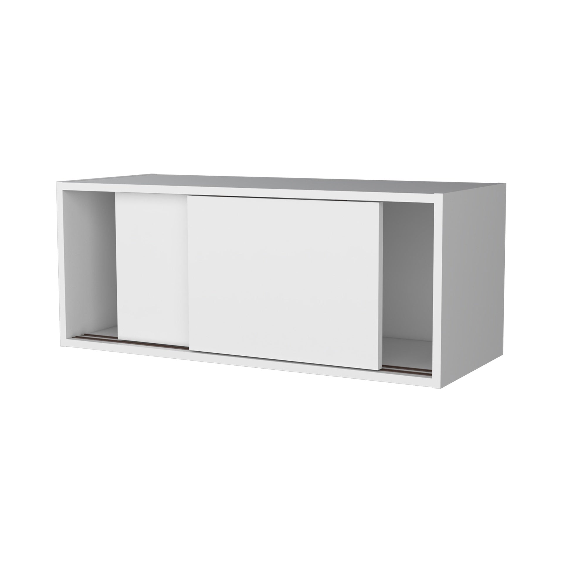 Anegam Floating Cabinet with Sliding Door, White