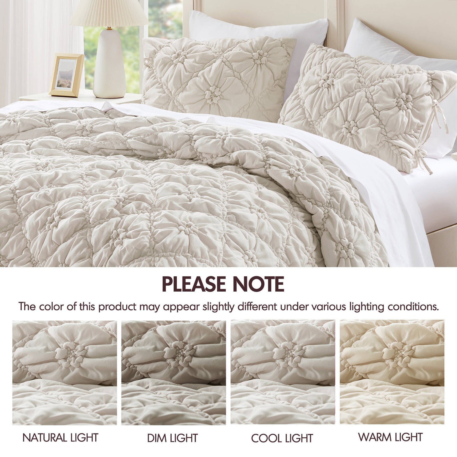 3PCS Full/Queen Comforter Set