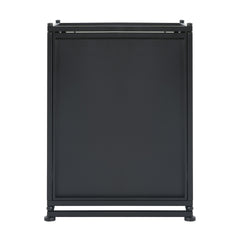Outdoor Metal Tank Holder Side Table, Matte Black