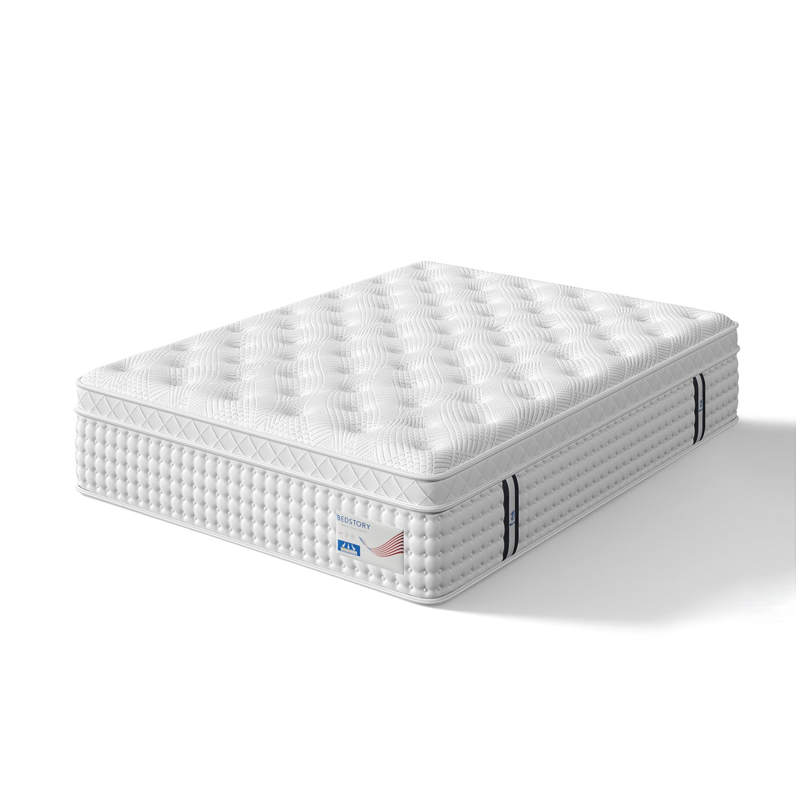 14 Inch Queen Hybrid Mattress – Memory Foam & Pocket Spring Bed – Medium Firm Comfort, Spine Support, Quiet & Breathable