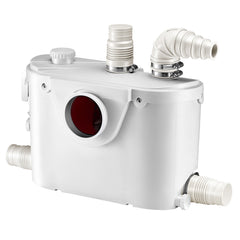 Macerator Pump 500W 29 GPM Flow 26 ft Head Lift Pump for Toilet Basement Sink