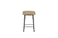 Counter Height Saddle Stool - Cashew (1 Per Carton)
