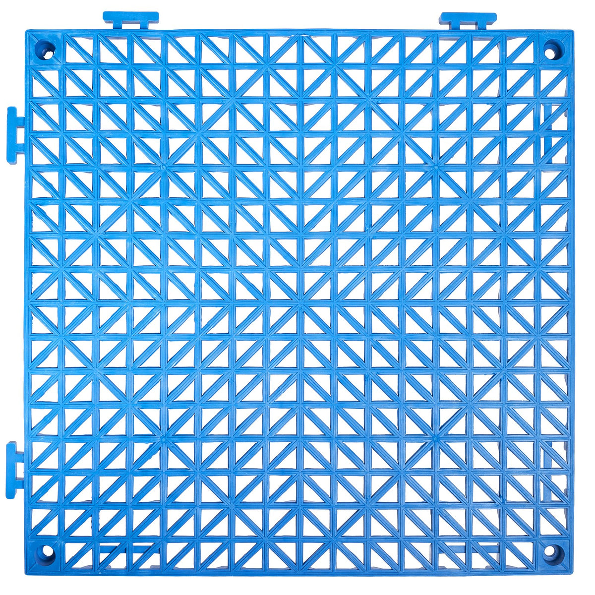 Interlocking Tile 55PCS Blue, Drainage Tiles 12" x 12" Splicing, PVC Interlocking Drainage Floor Tiles, Non-Slip Drainage Holes for Restroom, Bathroom, Kitchen, Pool, Wet Areas, Blue