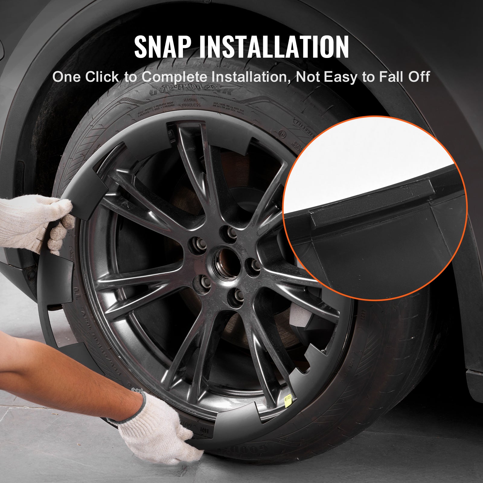 20" Wheel Rim Cover for Model Y Hubcap with Guard Tape & Valve Nozzle Hole
