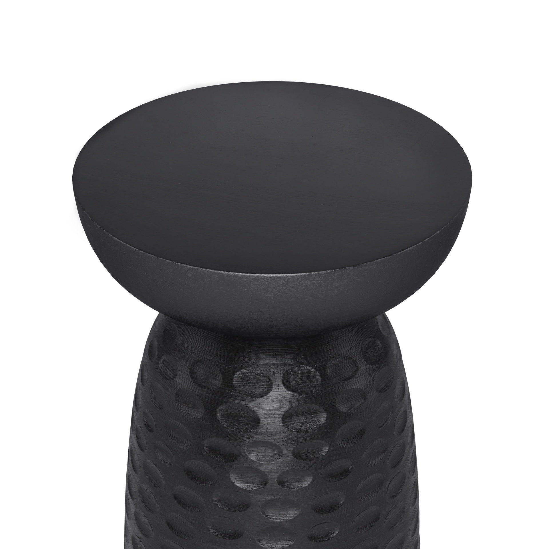 Boyd 13 inch Solid Mango Accent Table in Black