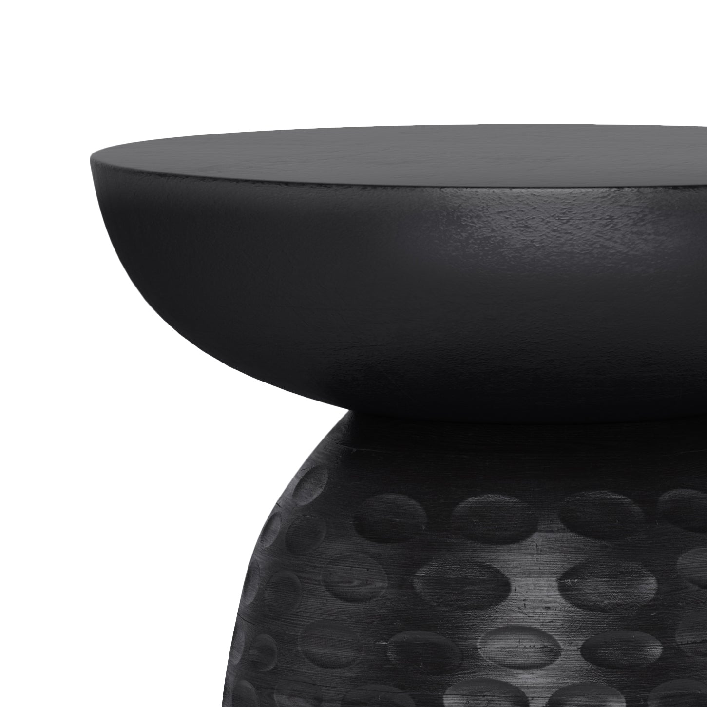 Boyd 13 inch Solid Mango Accent Table in Black