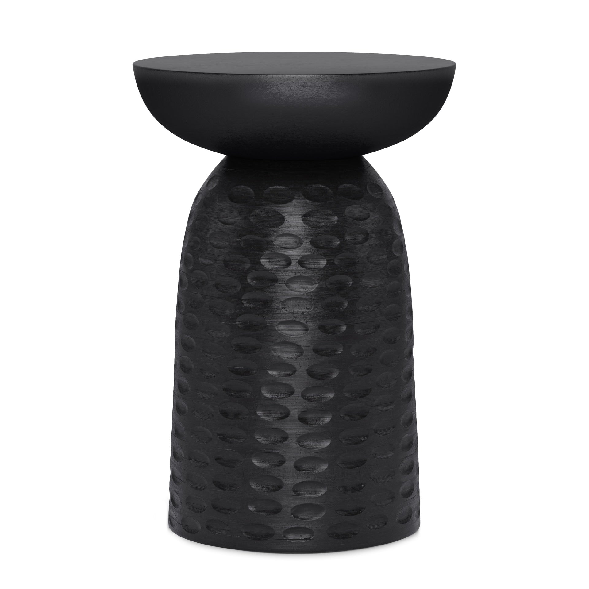 Boyd 13 inch Solid Mango Accent Table in Black
