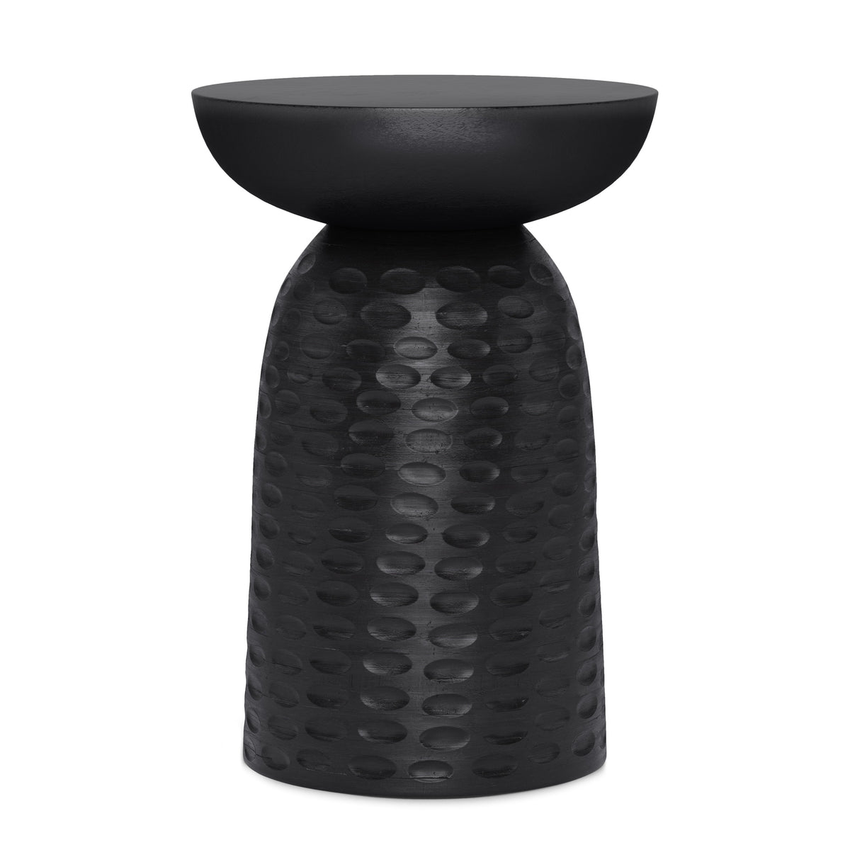 Boyd 13 inch Solid Mango Accent Table in Black
