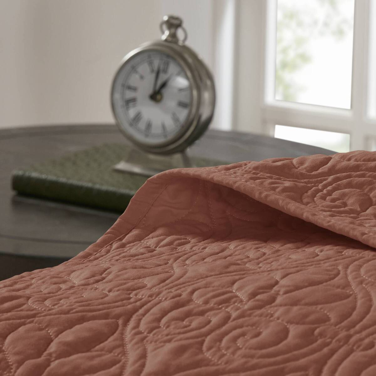 3 Piece Reversible Quilt Set Clay Red King/Cal King