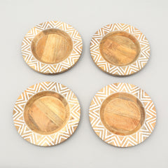 Handcrafted 13" Wood Charger Plate| Wooden Dinning Placemat|Artisan Wood Tableware