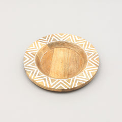Handcrafted 13" Wood Charger Plate| Wooden Dinning Placemat|Artisan Wood Tableware