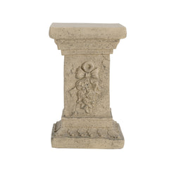Pedestal Column Plant Stand, 19 Inch, Indoor and Outdoor