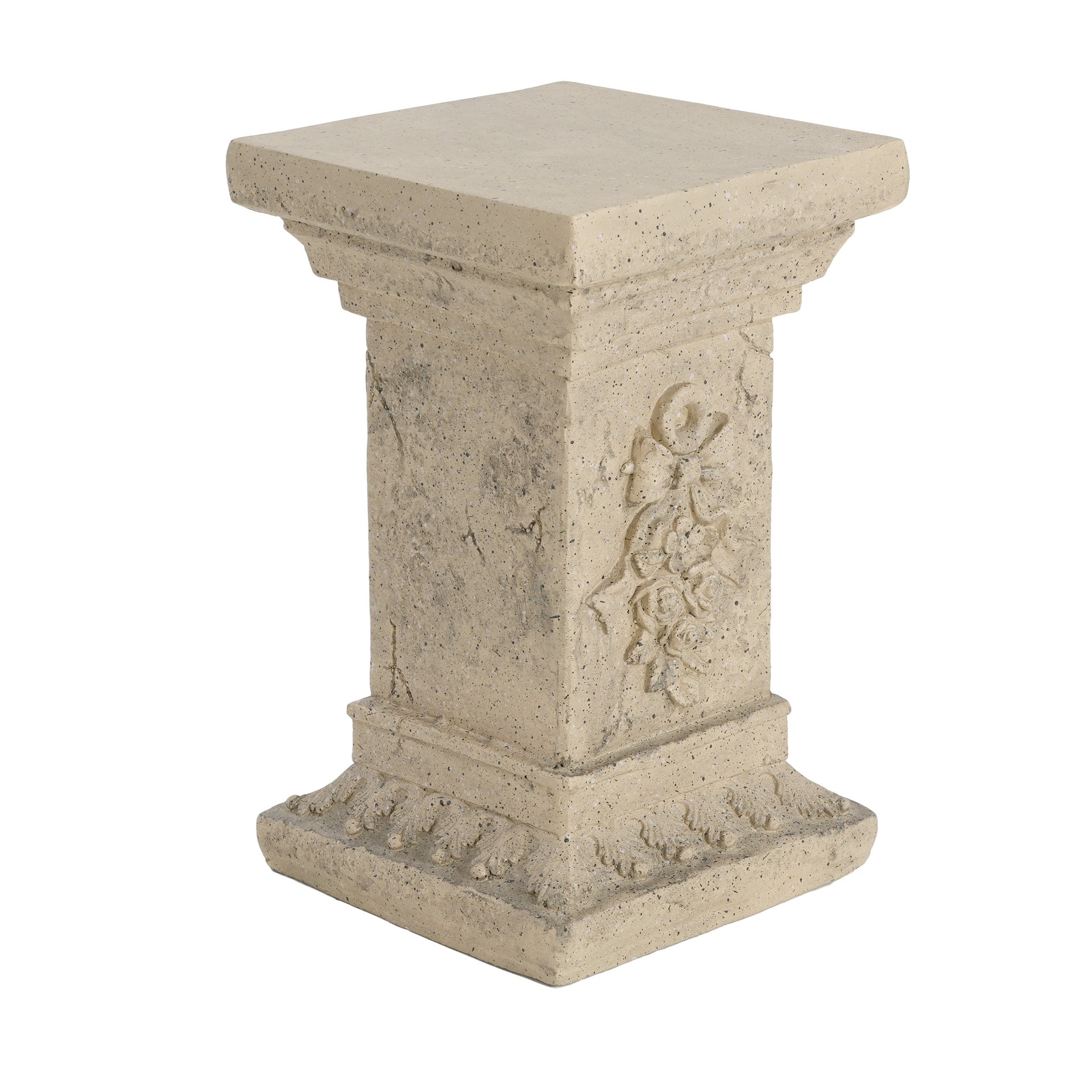 Pedestal Column Plant Stand, 19 Inch, Indoor and Outdoor