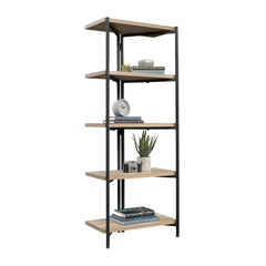 Bookcase with Thick Shelves, Brown finish