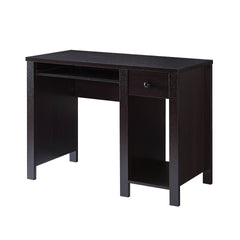 Student desk home office desk 39"W Compact desk Writing Desk Laptop Desk Red Cocoa Espresso One drawer Keyboard Drawer Wooden Knob
