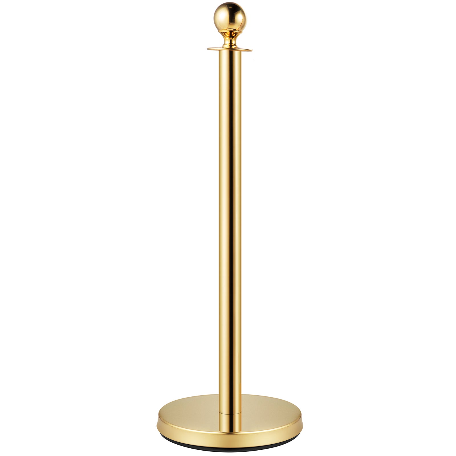 Velvet Ropes and Posts 4 Pcs, 3 Red Velvet Rope 5 ft, Stanchion Post with Ball Top, Crowd Control Barriers Gold Stanchions, Red Carpet Poles, Crowd Control Ropes and Poles for Party Supplies