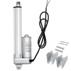 12V Linear Actuator, 6 Inch IP65 Waterproof Linear Actuator, 675lbs/3000N 0.2"/s Motion Actuators with Mounting Brackets for Outdoor Use