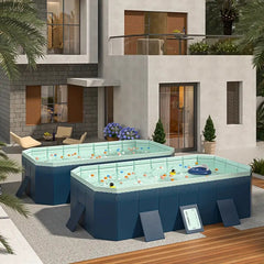 1.8m PVC folding pool (not inflatable) bathes and cools in summer, suitable for outdoor patio beach garden