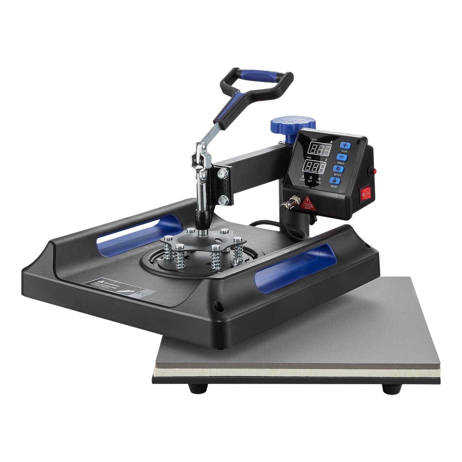Heat Press Machine Sublimation Machine 15 x 15 inch 8 In 1 Blue Heat Press Set