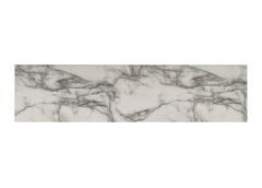 Matilda 63" White Cabinet Console Table with White Faux Marble Top