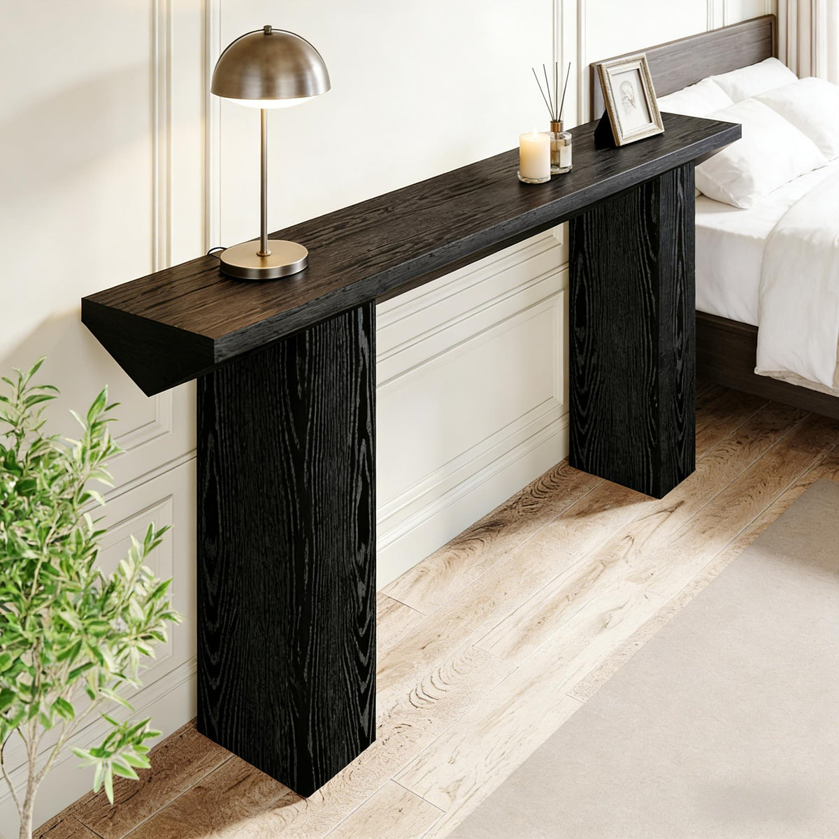 Triangular-Shaped Design Console Table,Sofa Table,Modern Entryway Table