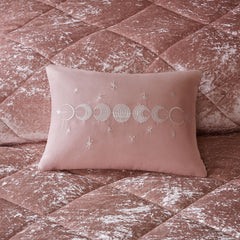 King/Cal King Velvet Duvet Cover Set with Throw Pillow