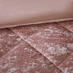King/Cal King Velvet Duvet Cover Set with Throw Pillow
