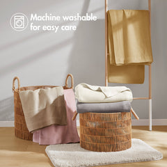 1-Piece King Blanket,Mustard