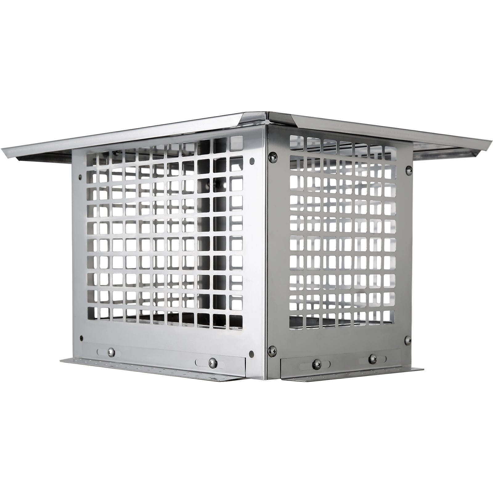 Chimney Cap, 13 x 9 inch, 304 Stainless Steel Fireplace Chimney Cover, Not Easily Toppled & Practical Accessories & Easy Installation, Fits Mesh Flue Covers Outside Clay Flue Shingles, Silver