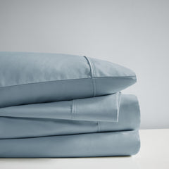 4-Piece Cal King HeiQ Smart Temperature Cotton Blend Sheet Set, Blue