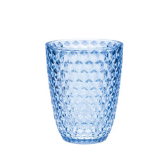 Diamond Cut Acrylic Glasses Drinking Set of 4 (12oz), Plastic Drinking Glasses, BPA Free Cocktail Glasses, Drinkware Set, Drinking Water Glasses