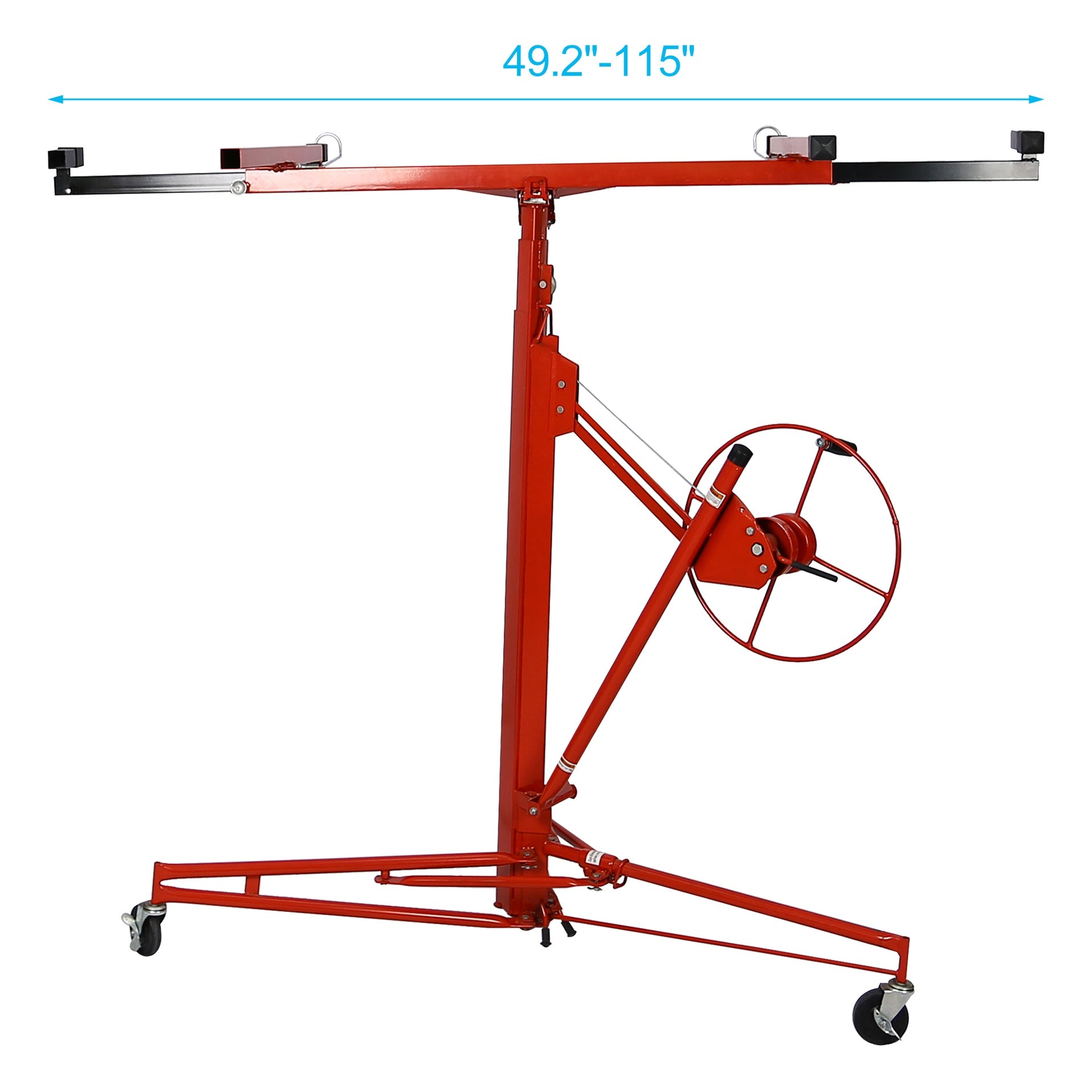 Drywall Lift Panel 13' Lift Drywall Panel Hoist Jack Lifter,red