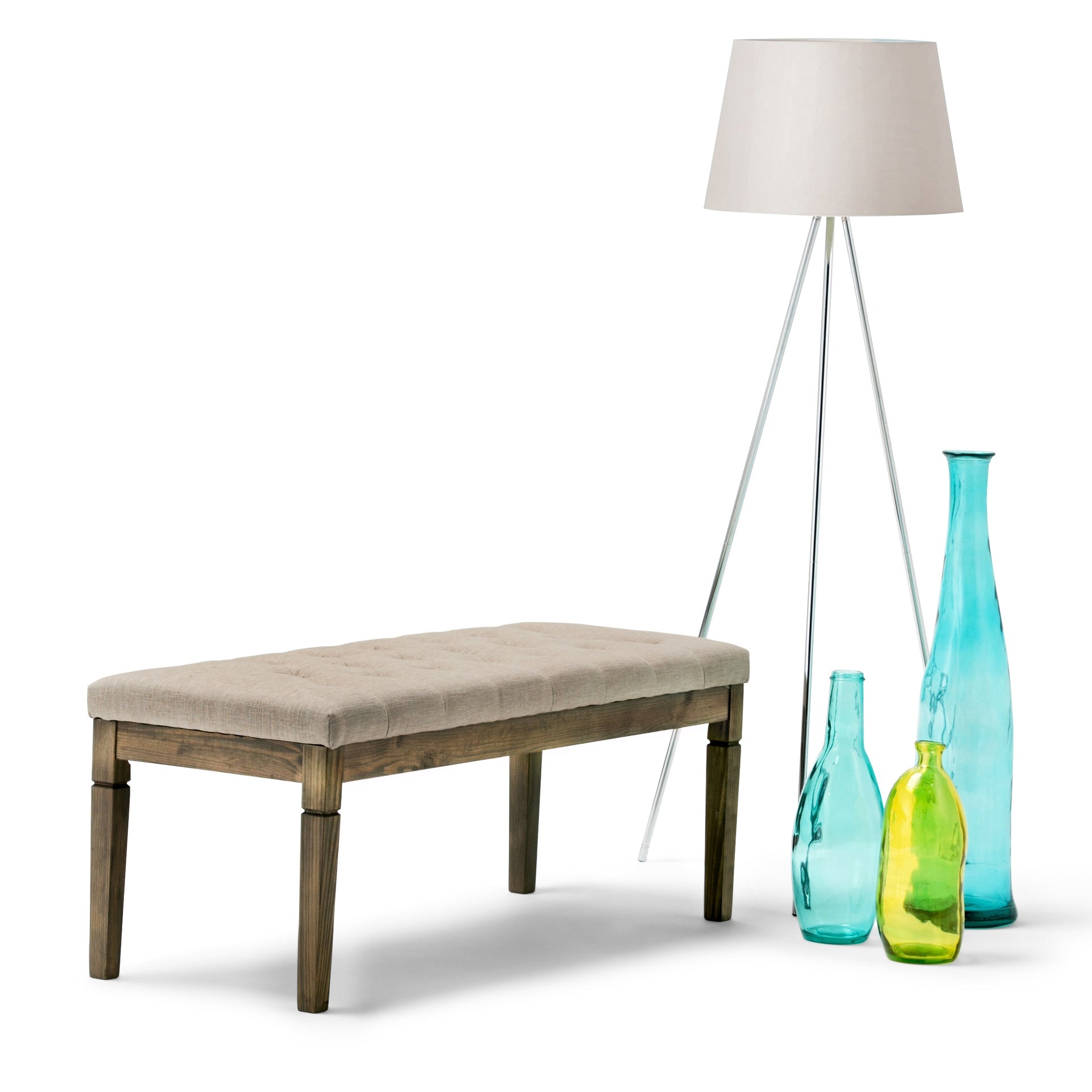 Waverly - Tufted Ottoman Bench - Natural